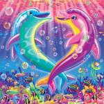 Lisa frank dolphins meme