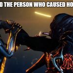 Pissed off stalker warframe HD | WHEN YOU FIND THE PERSON WHO CAUSED HOST MIGRATION | image tagged in pissed off stalker warframe hd | made w/ Imgflip meme maker