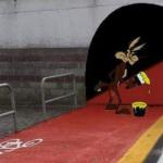 Road runner fake tunnel
