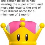 Custom Super Crown effect meme