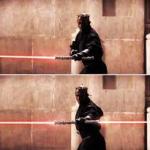 Darth Maul two-sided lightsaber