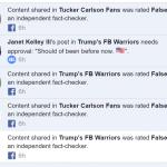 Facebook fact check gone wild... meme