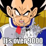 It's over 9000! (Dragon Ball Z) (Newer Animation) template