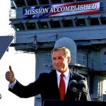 Bush Mission Accomplished Trump coronavirus