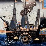 Commodore Perry steamship Japanese art