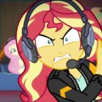Angry Sunset Shimmer plays