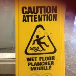 Caution Wet Floor meme