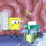 SpongeBob shredding