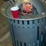 trashcan drunk | IM JUST EATING A WATERMELON DOE | image tagged in trashcan drunk | made w/ Imgflip meme maker