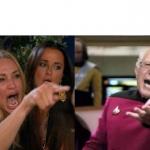 Woman yelling at Bernie Picard