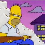 Homer Simpson toilet paper meme