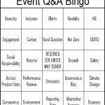 Event Q&A Bingo meme