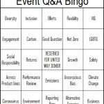 Event Q&A Bingo | image tagged in event qa bingo | made w/ Imgflip meme maker