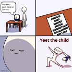 Yeet The Child | PEWDIEPIE SINGLE HANDEDLY BROUGHT MINECRAFT BACK AND LAZARBEAM DIDN'T HELP | image tagged in yeet the child | made w/ Imgflip meme maker