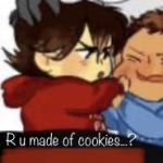 R u made of cookies meme