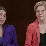 Alexandria Ocasio-Cortez and Elizabeth Warren