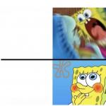 spongebob angry cute meme