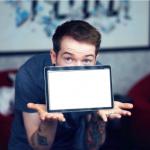 DanTDM tablet thing that you can write words on it, so funny