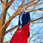 Trump Russian Traitor Hung Effigy