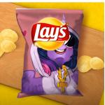 LAY’s WITH TWILIGHT SPARKLE! YUM!! meme