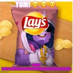 LAY’s WITH TWILIGHT SPARKLE! YUM!! | YUM! 😋 😋 😋; GREAT STUFF!!!!!!!!!!!!!!!!!!!!!!!!!!!!!!!!!!!!!!!!!!!!!!!!!!!!!!!!!!!!!!!!! | image tagged in lays with twilight sparkle yum | made w/ Imgflip meme maker