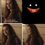 He's back | image tagged in that smile,scp | made w/ Imgflip meme maker