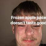 Apple juice gone bad