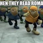 Killer Bean | KIDS WHEN THEY READ ROMANS 14:2 | image tagged in killer bean | made w/ Imgflip meme maker