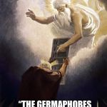 It’s in the Bible somewhere | AND GOD SAID... “THE GERMAPHOBES SHALL INHERIT THE EARTH!” | image tagged in god given something,funny memes,memes,coronavirus,germs,pandemic | made w/ Imgflip meme maker
