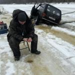 Fishing Guy And Drowning Car