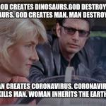 Jurassic Park Coronavirus meme