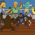 Simpsons Watch Two Monkeys