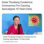 Greta Thunberg Coronavirus