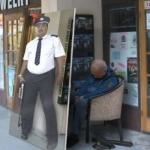 Security Guard Sleeps