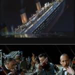 Titanic with musicians meme