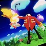 Eggman beating super sonic meme