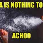 Gesundheit | CORONA IS NOTHING TO SNEEZE; ACHOO | image tagged in sneeze,corona virus,achoo | made w/ Imgflip meme maker