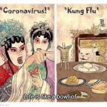 Nothing you say can change my mind! | Life is like a bowl of... | image tagged in coronavirus vs kung flu,forrest gump box of chocolates,chinese food,coronavirus,woman yelling at cat,the great awakening | made w/ Imgflip meme maker