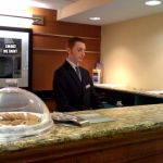 Hotel front desk | SMOKE ME TAINT | image tagged in hotel front desk | made w/ Imgflip meme maker