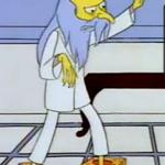 Mr. Burns as Howard Hughes meme