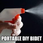 Spray Bottle | PORTABLE DIY BIDET | image tagged in spray bottle,bidet,coronavirus,diy | made w/ Imgflip meme maker