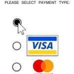 Please select payment type: meme