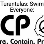 SCP | Turantulas: Swim
Everyone: | image tagged in scp | made w/ Imgflip meme maker