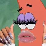 Patrick with lashes meme