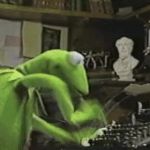 Kermit Typing meme