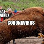 Johnny Knoxville | THE UNINFECTED PEOPLE; PEOPLE THAT SPREAD THE VIRUS; CORONAVIRUS | image tagged in johnny knoxville | made w/ Imgflip meme maker