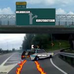 Exit 12 DeLorean | SOLARBR33ZE; KURLYDDOTCOM; ANDTARIO | image tagged in exit 12 delorean | made w/ Imgflip meme maker