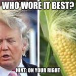Who Wore It Better | WHO WORE IT BEST? HINT: ON YOUR RIGHT | image tagged in who wore it better | made w/ Imgflip meme maker