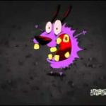courage the cowardly dog screaming meme