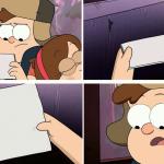 Gravity Falls Note Template meme